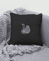 Swan Serenity 10: Exquisite White Embroidery Design - FineryEmbroidery